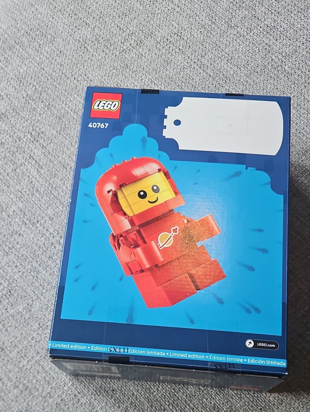 Lego Red Classic Spaceman Minifigure Brick Build